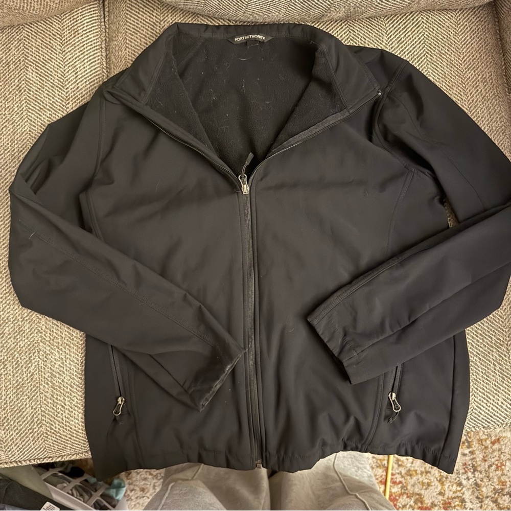 Port Authority Black Lightweight Shirt Jacket